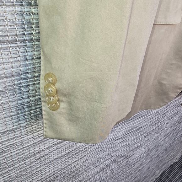 Paul Betenly Blazer Jacket Mens 42L Tan Beige 2 Button Front Preppy Sport Coat - Picture 13 of 16